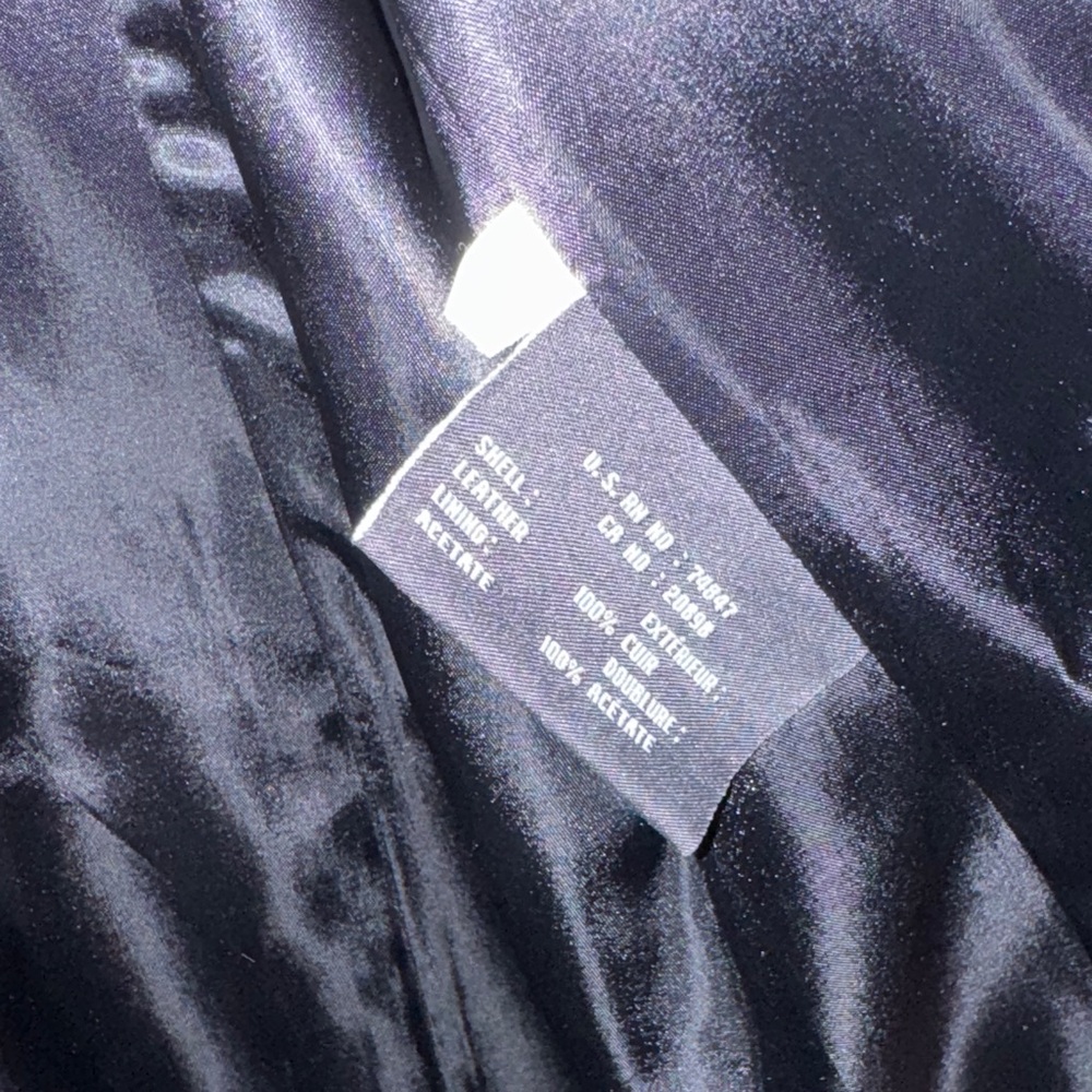 Marc New York Black Leather Outerwear - Picture 5 of 6